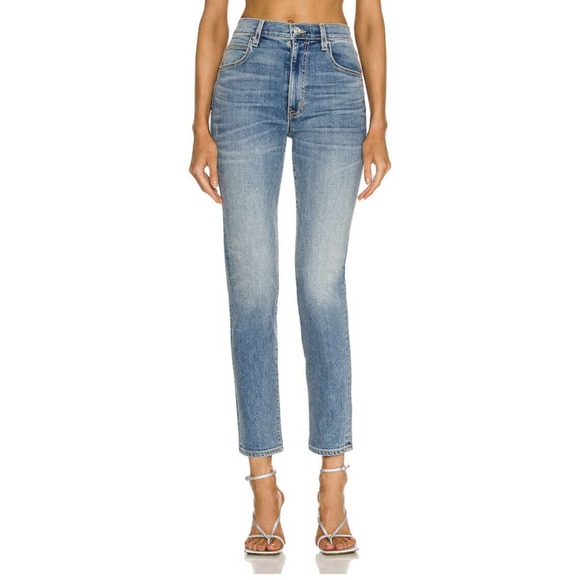 SLVRLAKE Denim Roxy Jeans in Love to Burn Wash High Rise Straight Size 2 new o1 - Picture 2 of 10